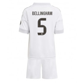 Dětský fotbalový dres Real Madrid Jude Bellingham #5 2025-26 Domácí Krátký Rukáv (+ trenýrky)